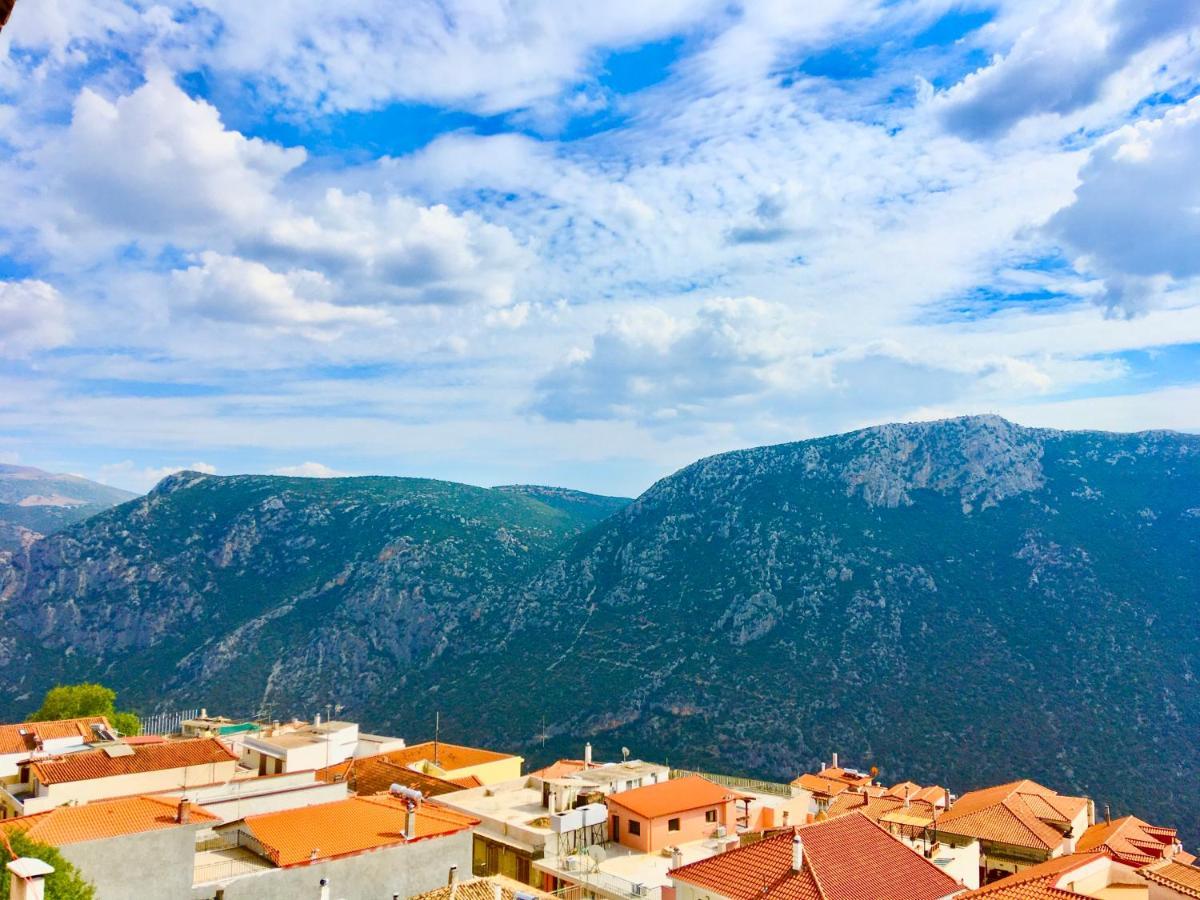 Delphi Celebrity V I P The Navel Of The Earth, Center-Delphi-Penthouse Galaxy&Sky Panoramic View, Harmony&Yoga Apartment Exterior foto