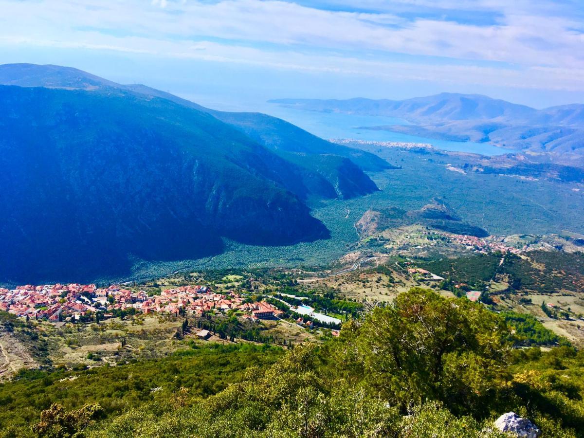 Delphi Celebrity V I P The Navel Of The Earth, Center-Delphi-Penthouse Galaxy&Sky Panoramic View, Harmony&Yoga Apartment Exterior foto